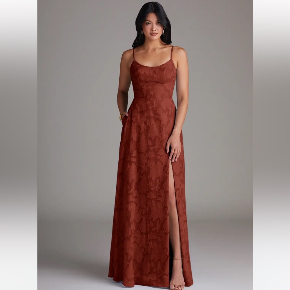 Azazie Moira dress A10 terracotta